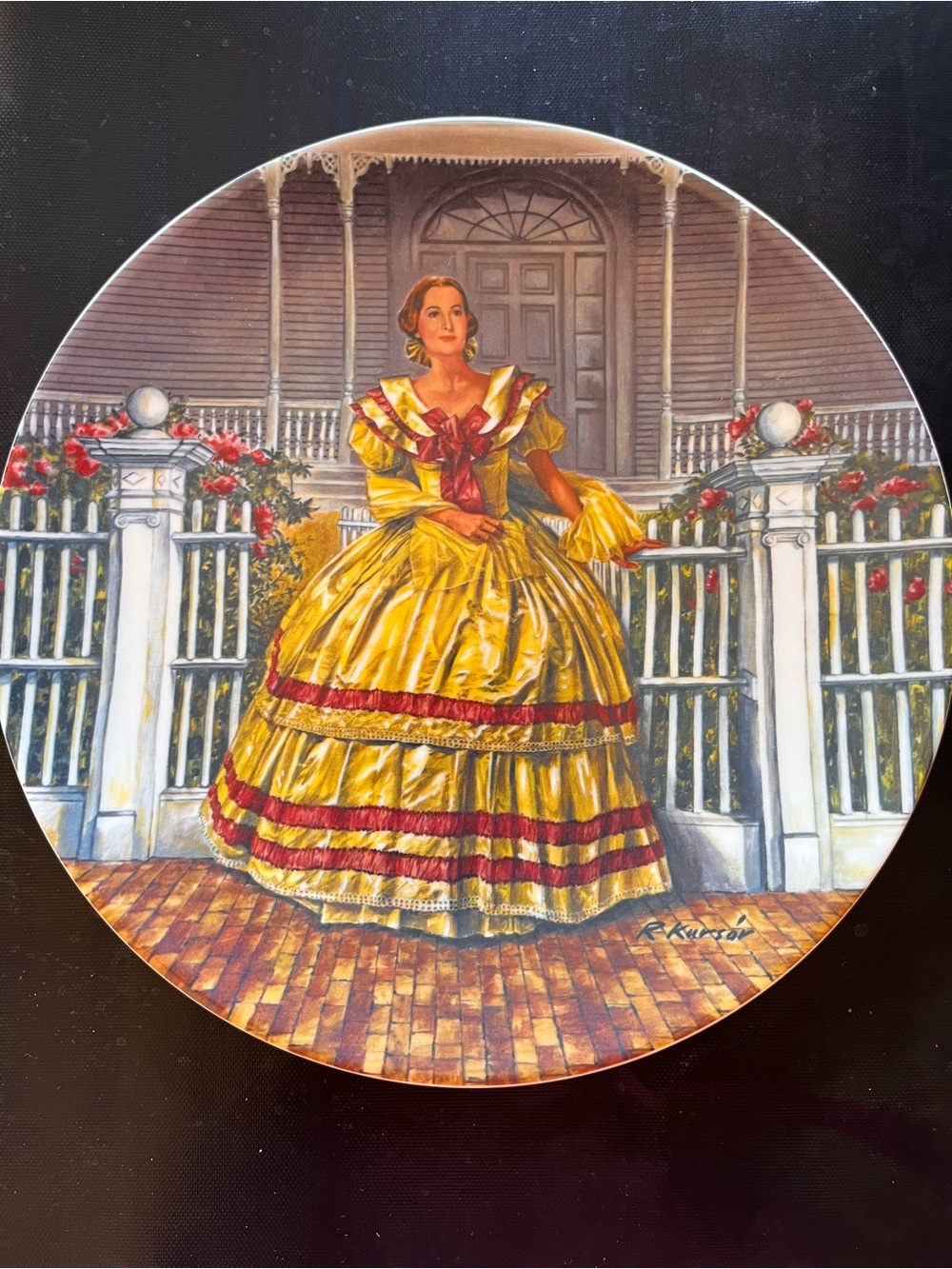 Gone With the Wind plate: Melanie 1980